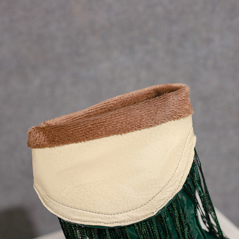 Lantana Stiefel mit glänzenden Quasten