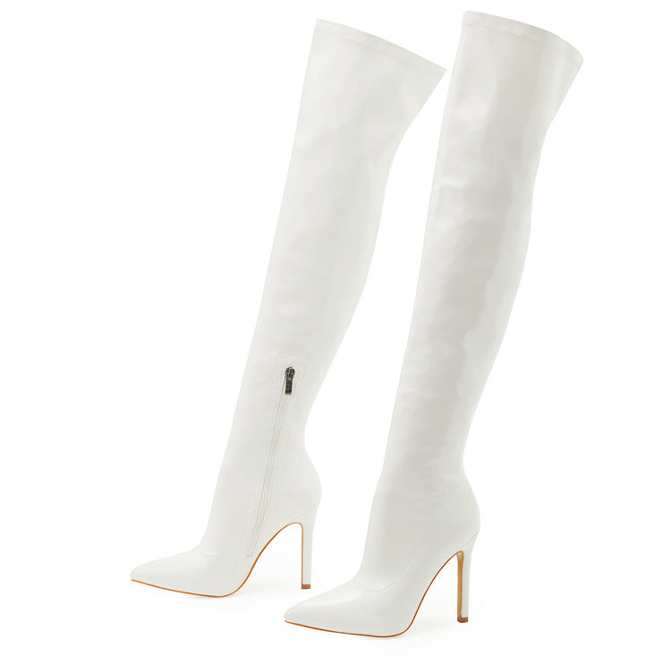 Nolana Glossy Over-knee Boots