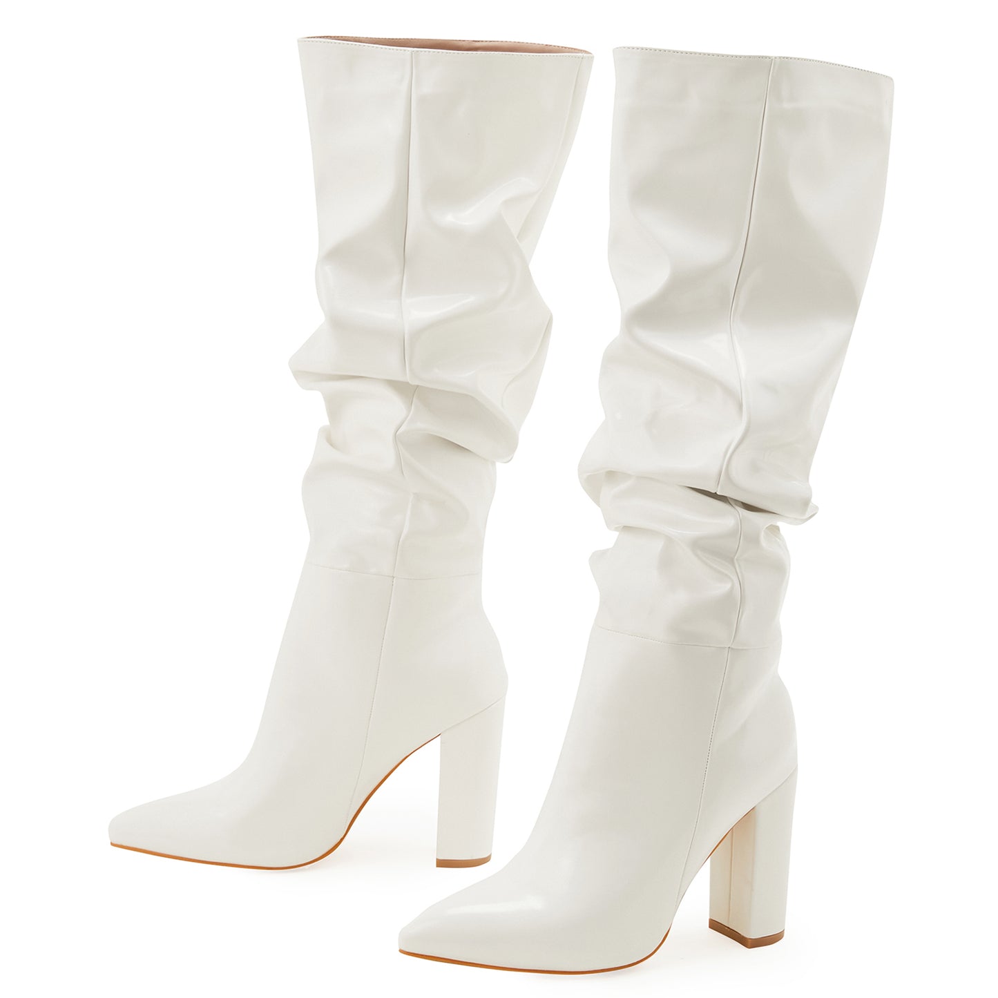 Kniehohe Stiefel aus Lackleder „Maringold“