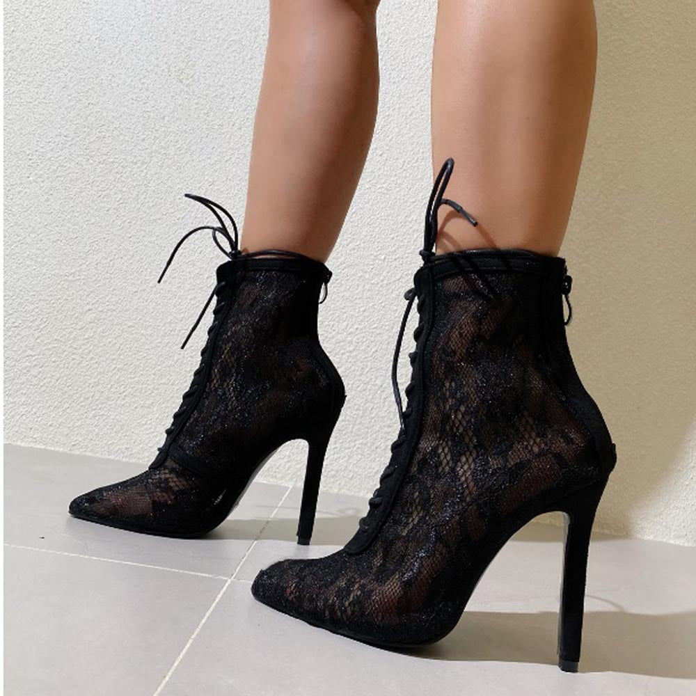 Canna Sexy Lace Ankle Boots