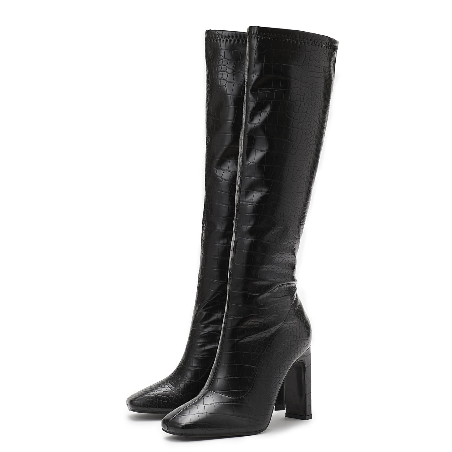 Wastaria-Stiefel mit Krokodileffekt