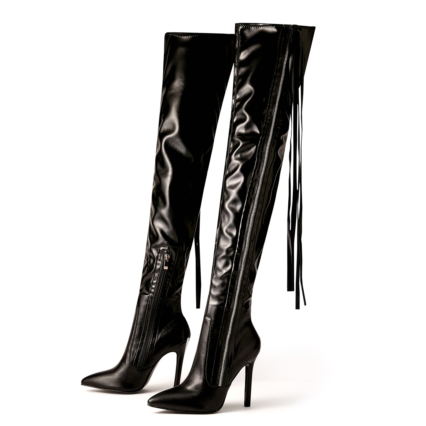 Wastaria Tassel Over-the-knee Boots