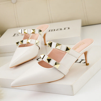 Begonia Rivets Mules