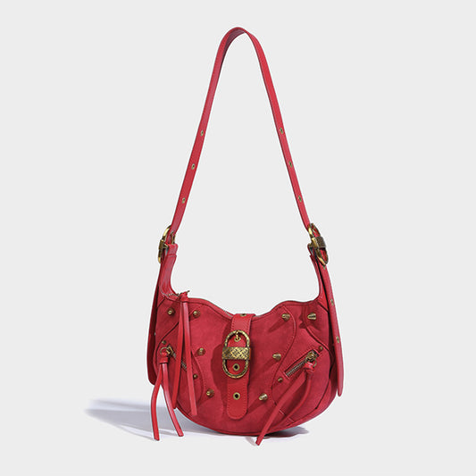 Madelyn Studs Suede Handbag