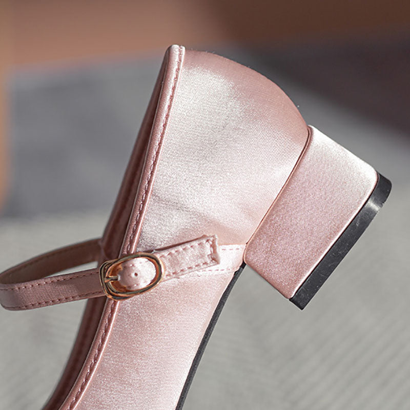 Jaborosa Satin Ballet Pumps