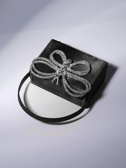 Charlotte Butterfly Rhinestone Mini Box Bag