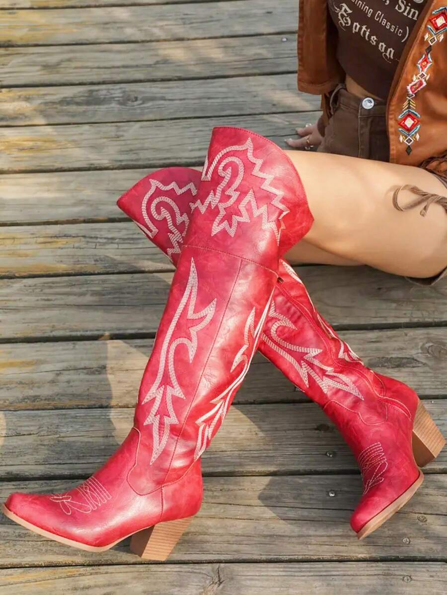 Bottes western hautes Begonia