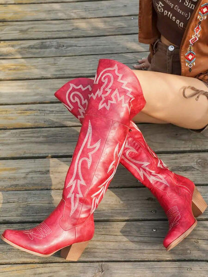 Bottes western hautes Begonia