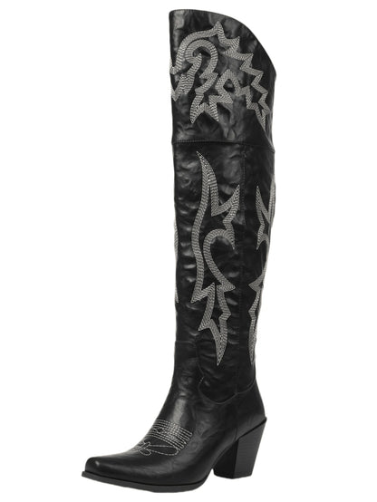 Bottes western hautes Begonia