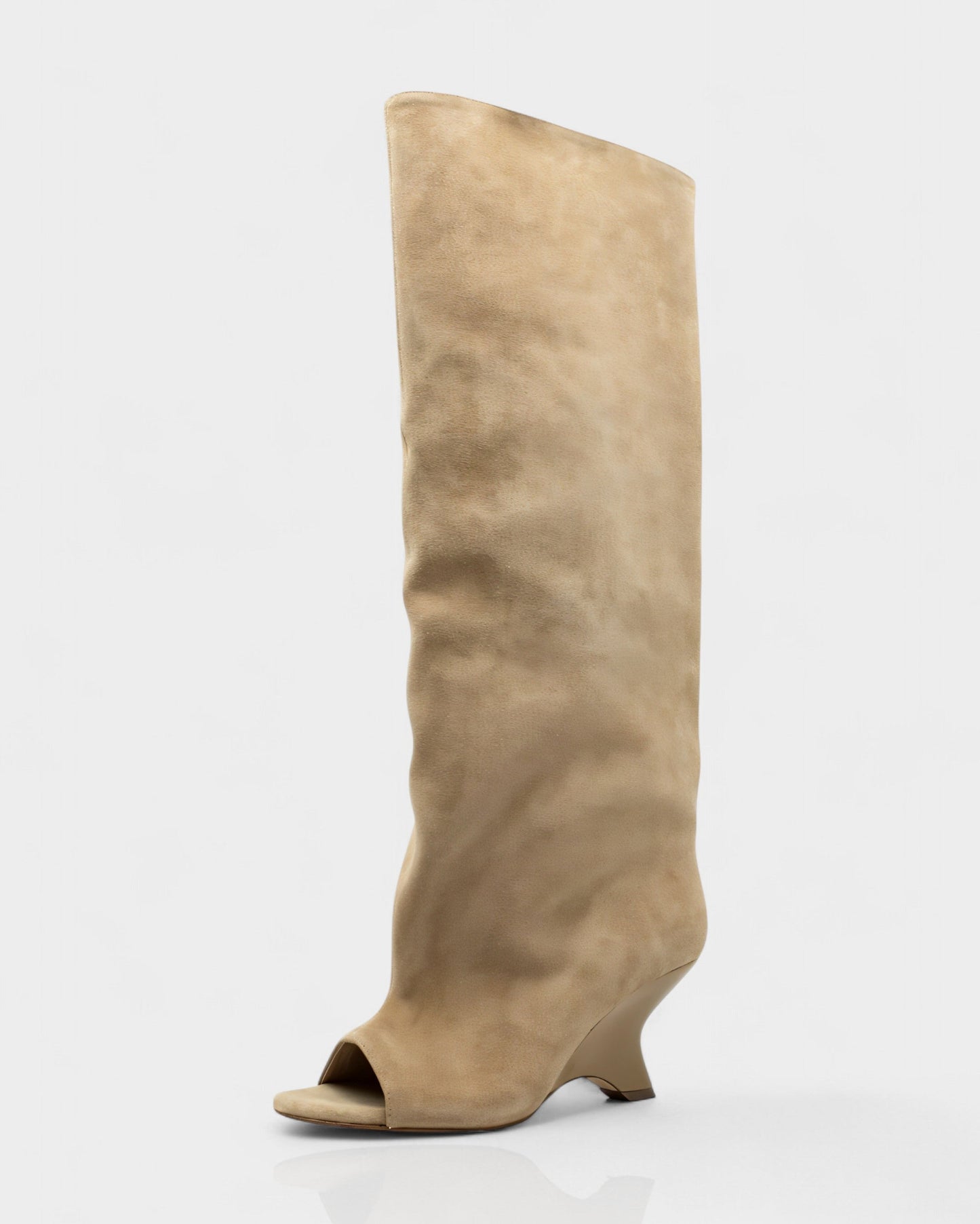 Wisteria Peep Toe Stylish Wedge Boots