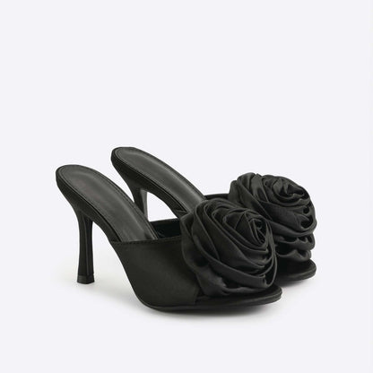 Rose Silk Flower Sandals