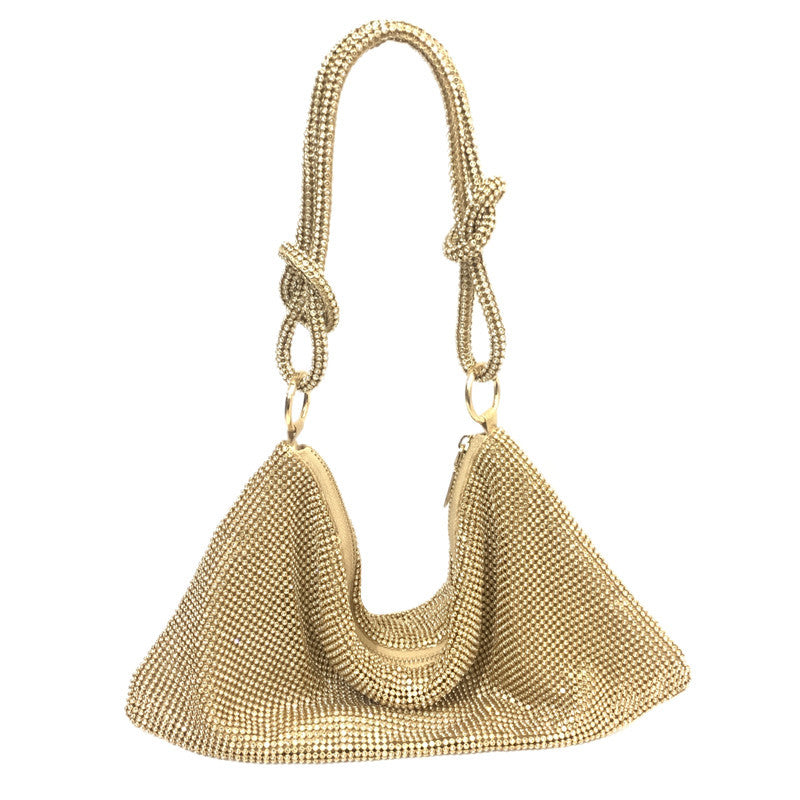Kylie Sparkling Rhinestone Hobo Shoulder Bags