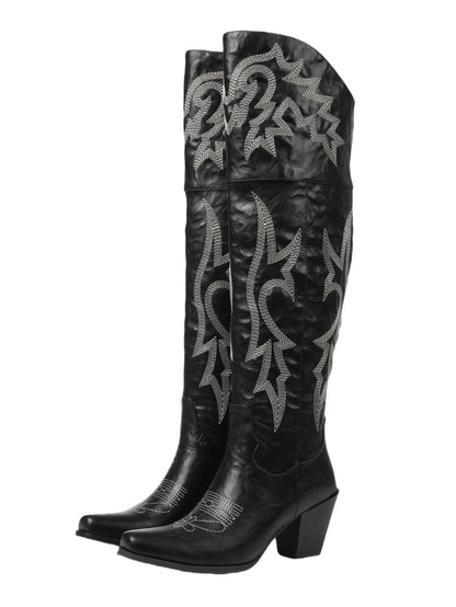 Bottes western hautes Begonia