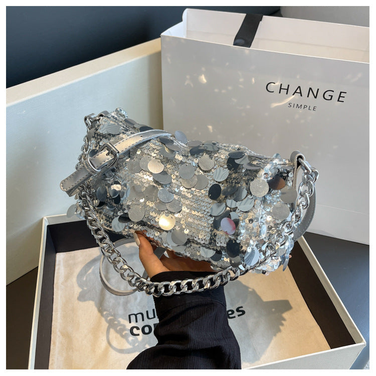 Luna Sequined Hand Bag