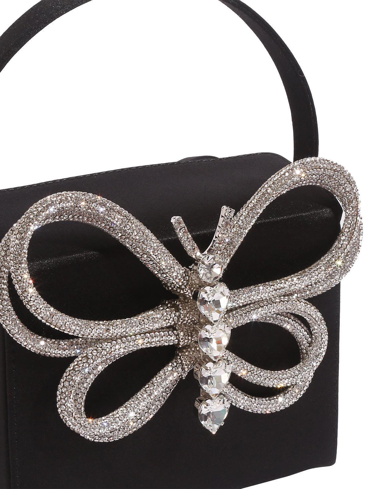 Charlotte Butterfly Rhinestone Mini Box Bag