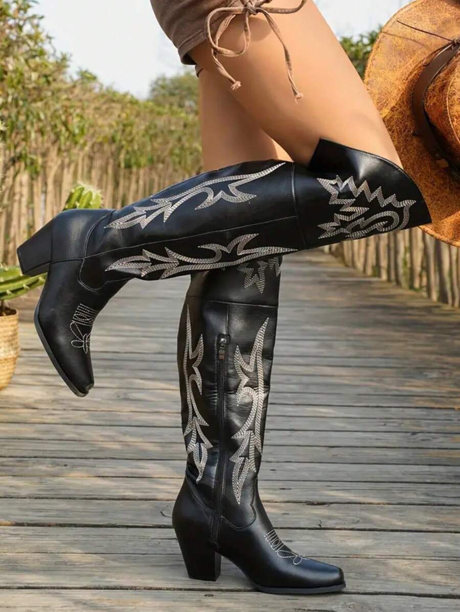 Bottes western hautes Begonia