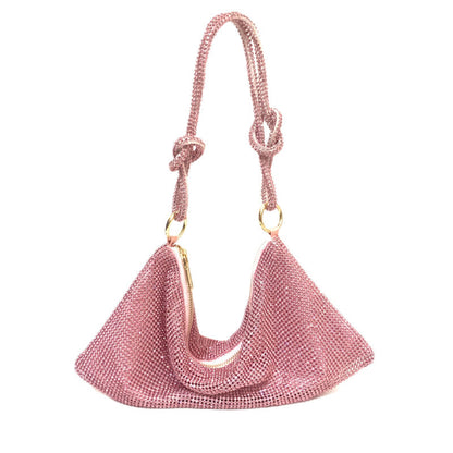 Kylie Sparkling Rhinestone Hobo Shoulder Bags