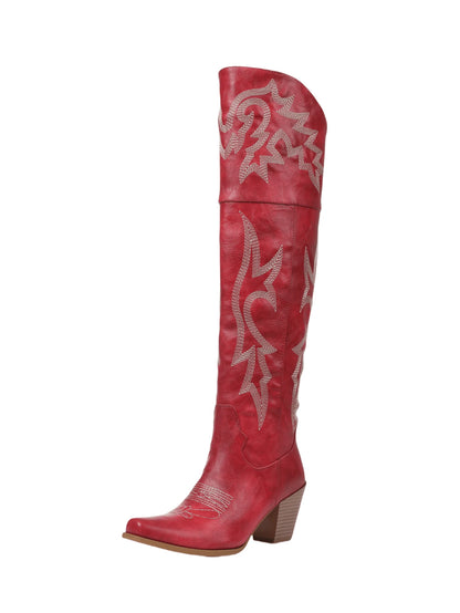 Bottes western hautes Begonia