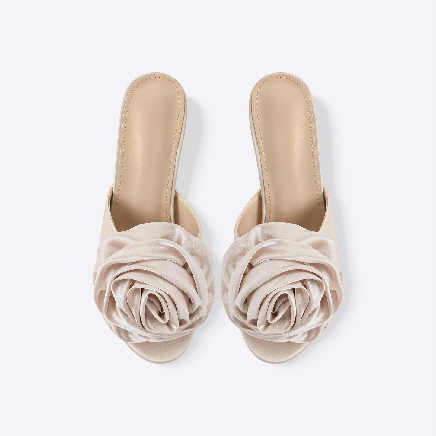 Rose Silk Flower Sandals