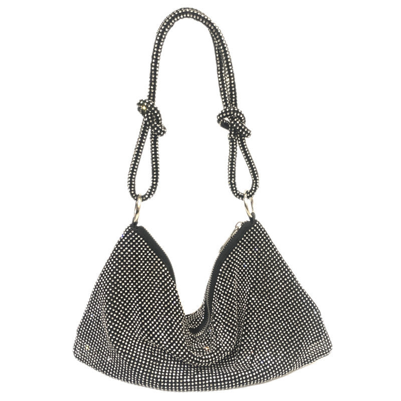 Kylie Sparkling Rhinestone Hobo Shoulder Bags