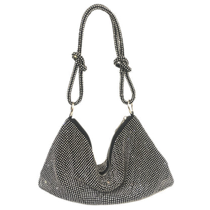 Kylie Sparkling Rhinestone Hobo Shoulder Bags