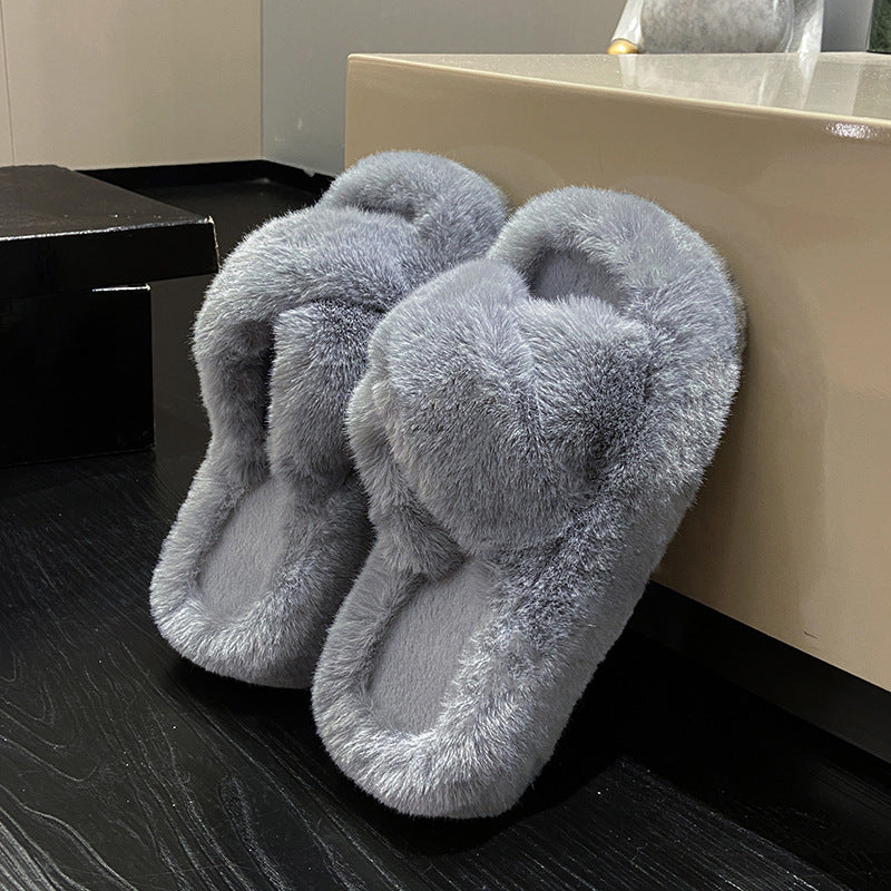 Dahlia Comfy Furry Slippers