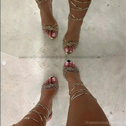 Camelia Cross Straps Sandals