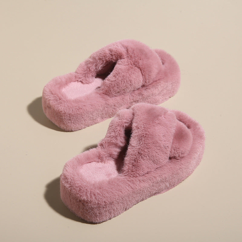 Dahlia Comfy Furry Slippers