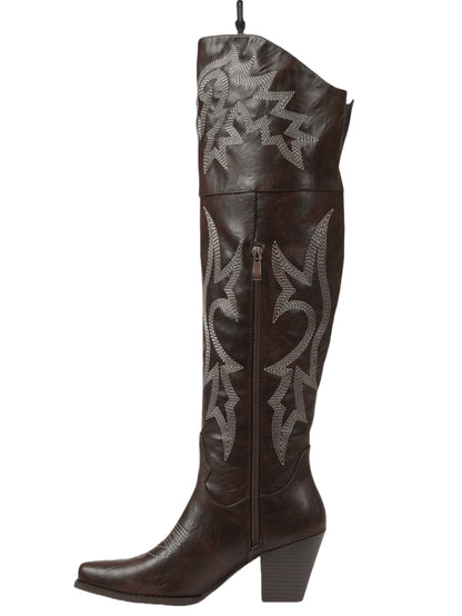 Bottes western hautes Begonia