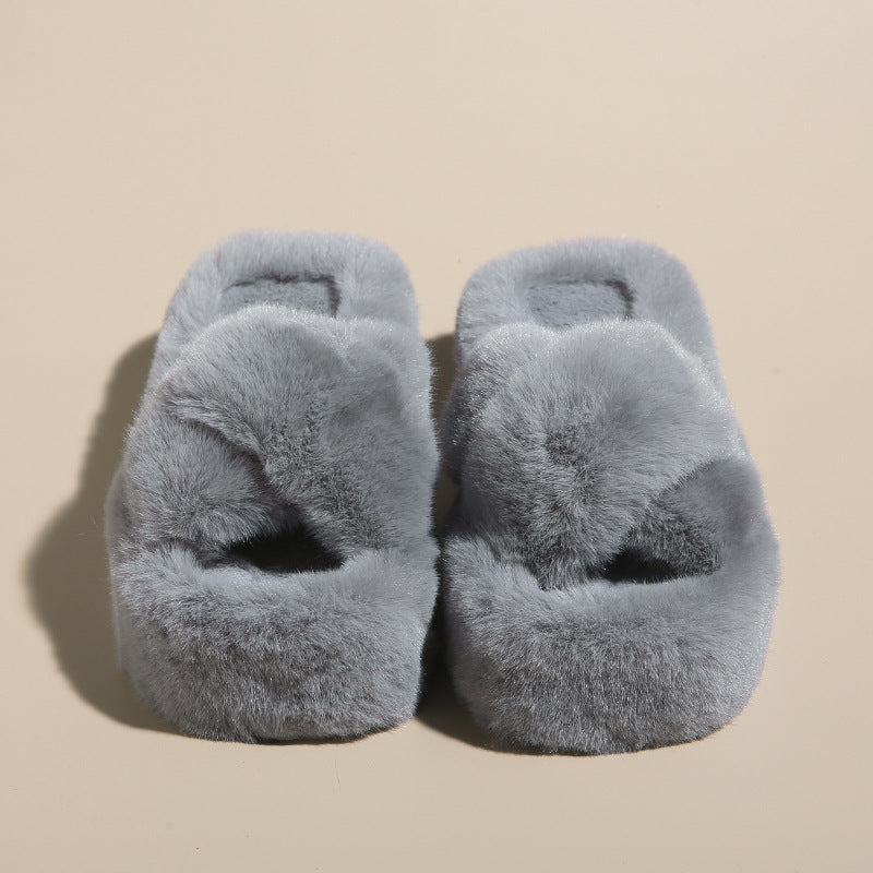 Dahlia Comfy Furry Slippers