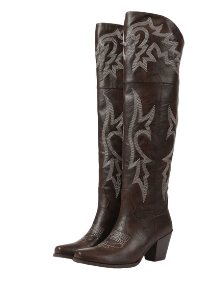 Bottes western hautes Begonia
