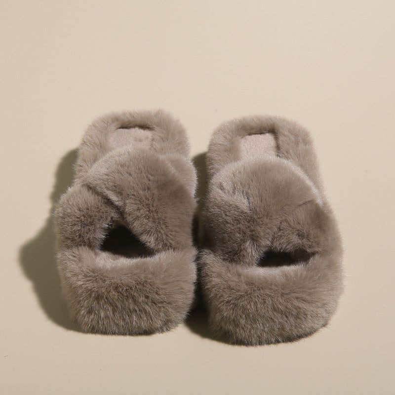 Dahlia Comfy Furry Slippers