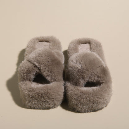Dahlia Comfy Furry Slippers