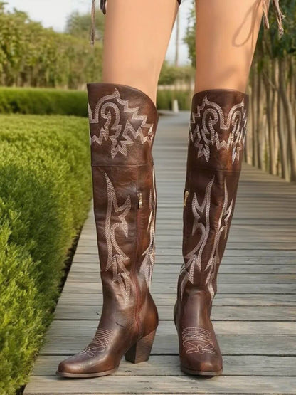 Bottes western hautes Begonia