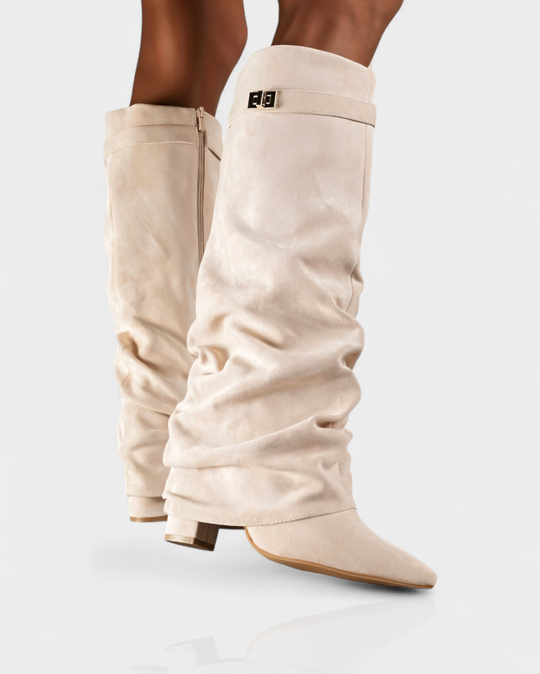 Calla Pointed-toe Knee High Boots