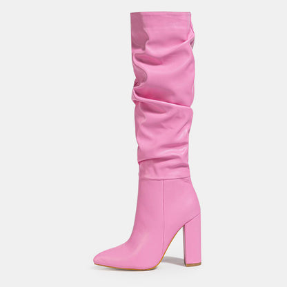 Bottes hautes plissées Viola