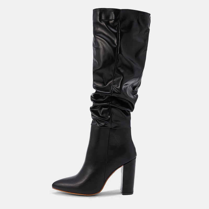 Wastaria Twisted Kniehohe Stiefel