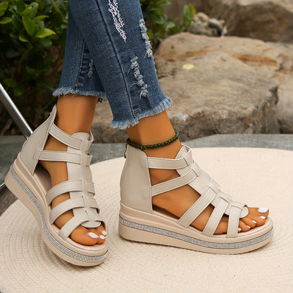 Lantana Rhinestone Roman Sandals