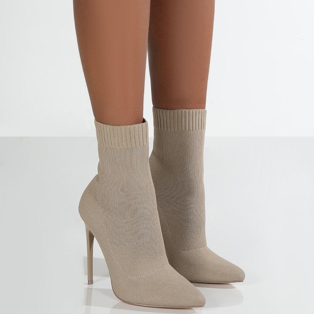 Bottes au-dessus du genou en tricot Eustoma