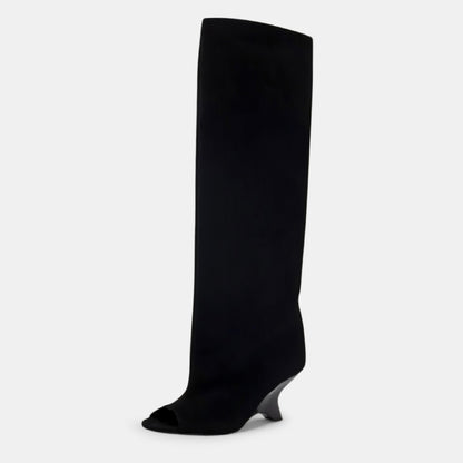 Wisteria Peep Toe Stylish Wedge Boots
