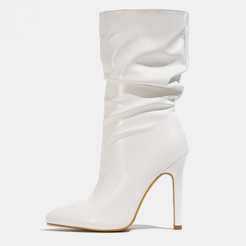 Solidago Pleated Ankle Boots