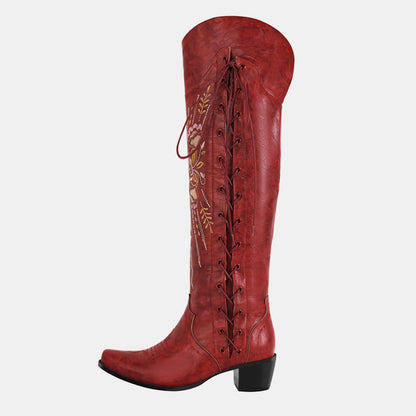 Lavatera Overknee-Stiefel zum Schnüren 