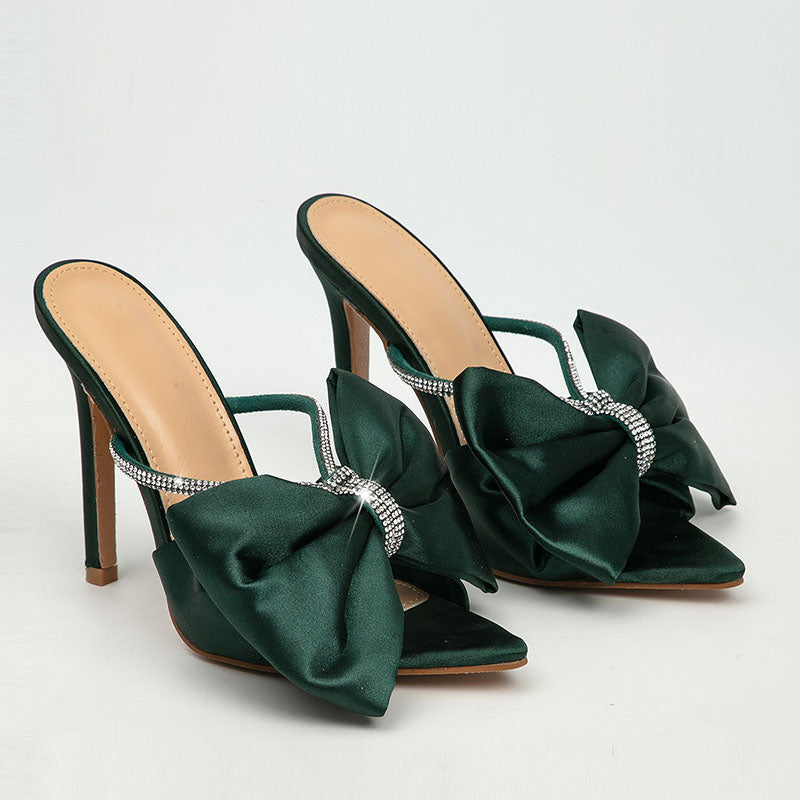 Rose Rhinestone Sandals