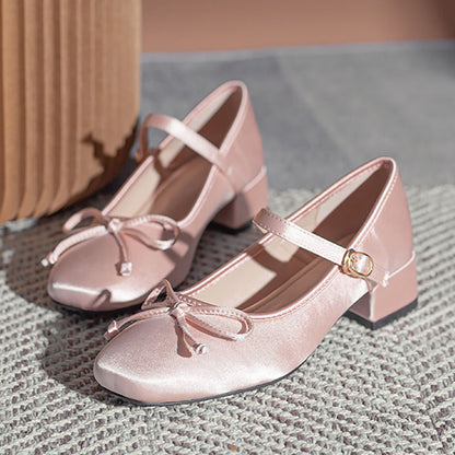 Jaborosa Satin Ballet Pumps
