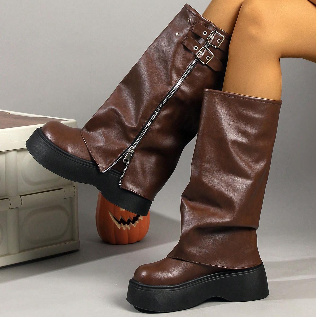 Pansy Plateau-Hosenstiefel
