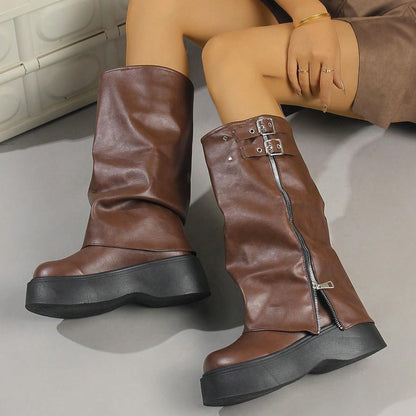 Pansy Plateau-Hosenstiefel