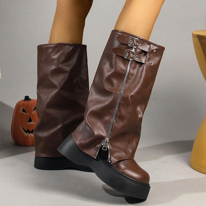 Pansy Plateau-Hosenstiefel