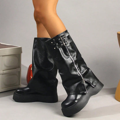 Pansy Plateau-Hosenstiefel
