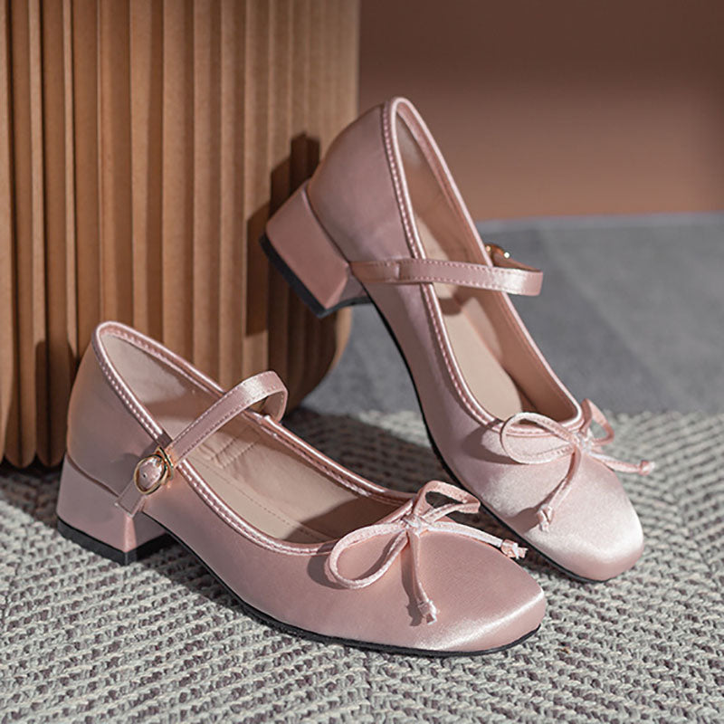 Jaborosa Satin Ballet Pumps