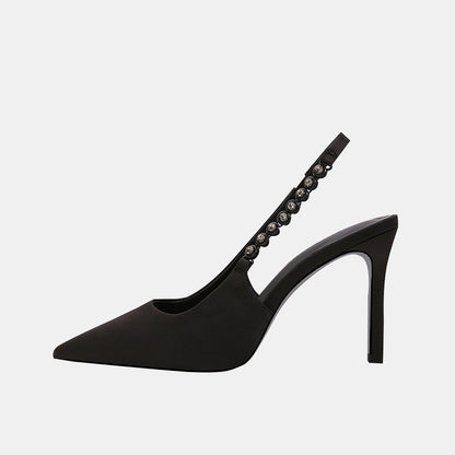 Hosta Rhinestone Chain Stiletto Pumps